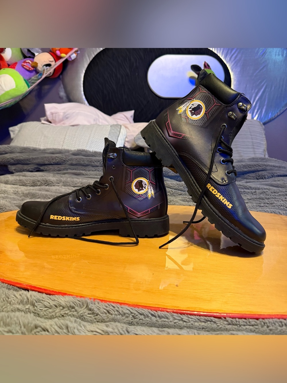 Washington Redskins Hightop Boots Mens 47 EU